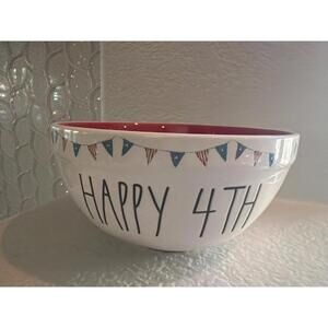Rae Dunn 10” 4th Of July Mixing /snack Bowl